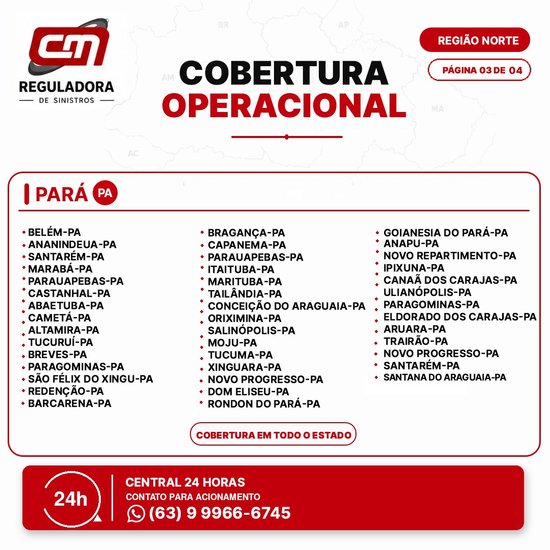 Cobertura Operacional - Região Norte - Página 3 de 4 - Pará
